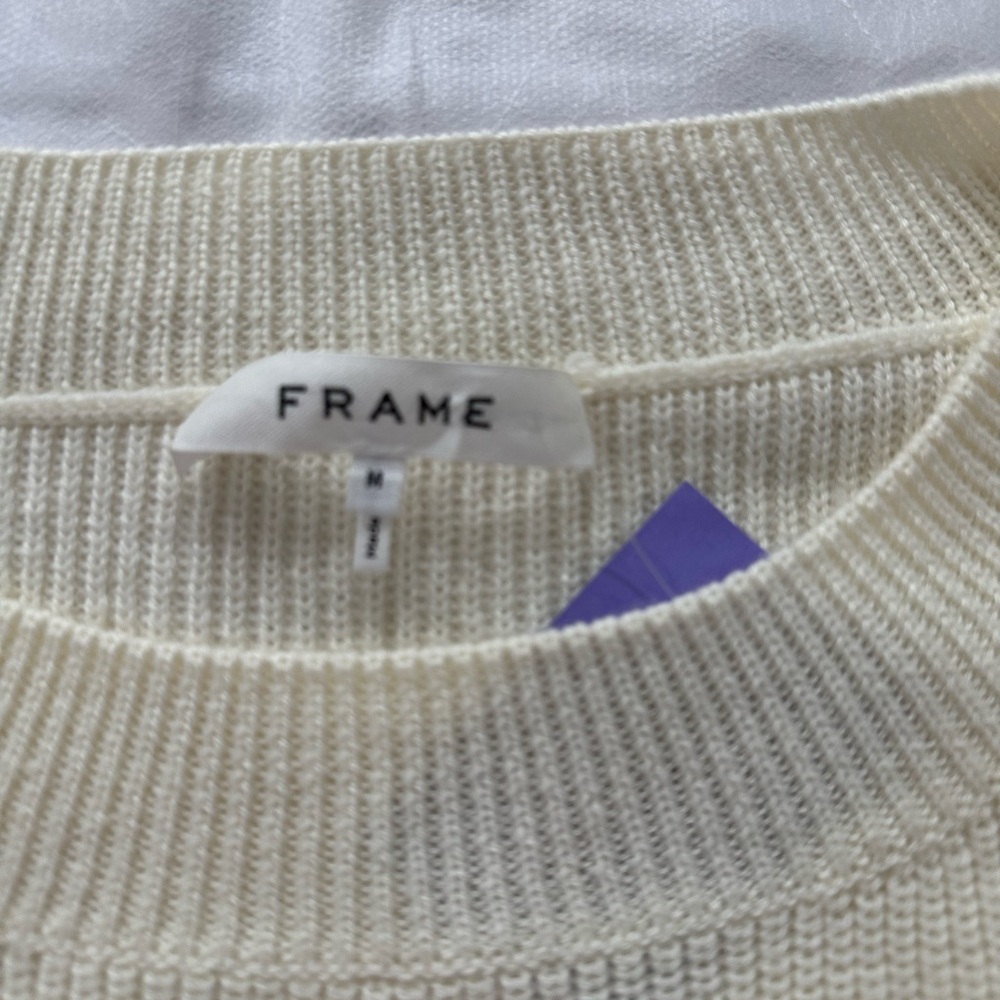 Cream Ruffle Sweater - Picture 6 of 7